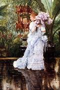 James Tissot Lilacs, oil